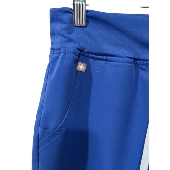Womens Figs Zamora Royal Blue Technical Collection Jogger Scrub Pants medium - Picture 3 of 7